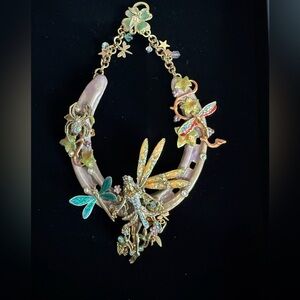 C516 Rare Kirks Folly Protected by Fairies Delphine whimsical horseshoe ornament